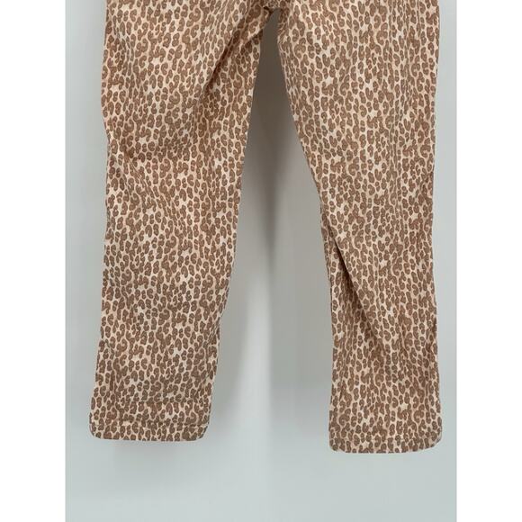Anthropologie The Wanderer Pants 29 Leopard Print Cotton Linen Boho Chic - Picture 8 of 14